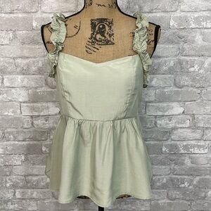 Ontwelfth Ruffle Peplum Top